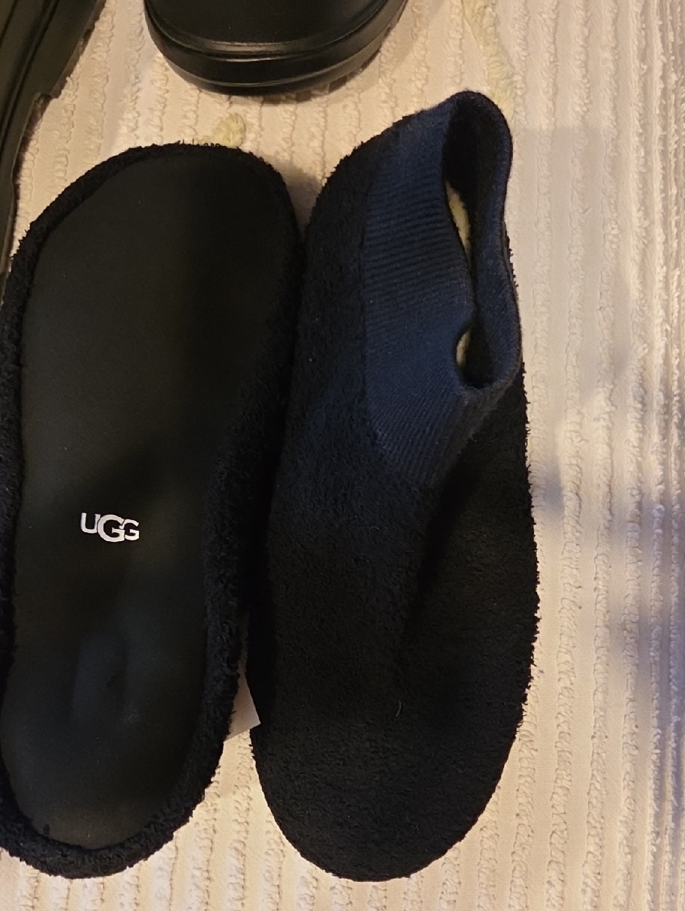 UGG Black Rubber Slide Clogs Size 10 - Picture 5 of 8
